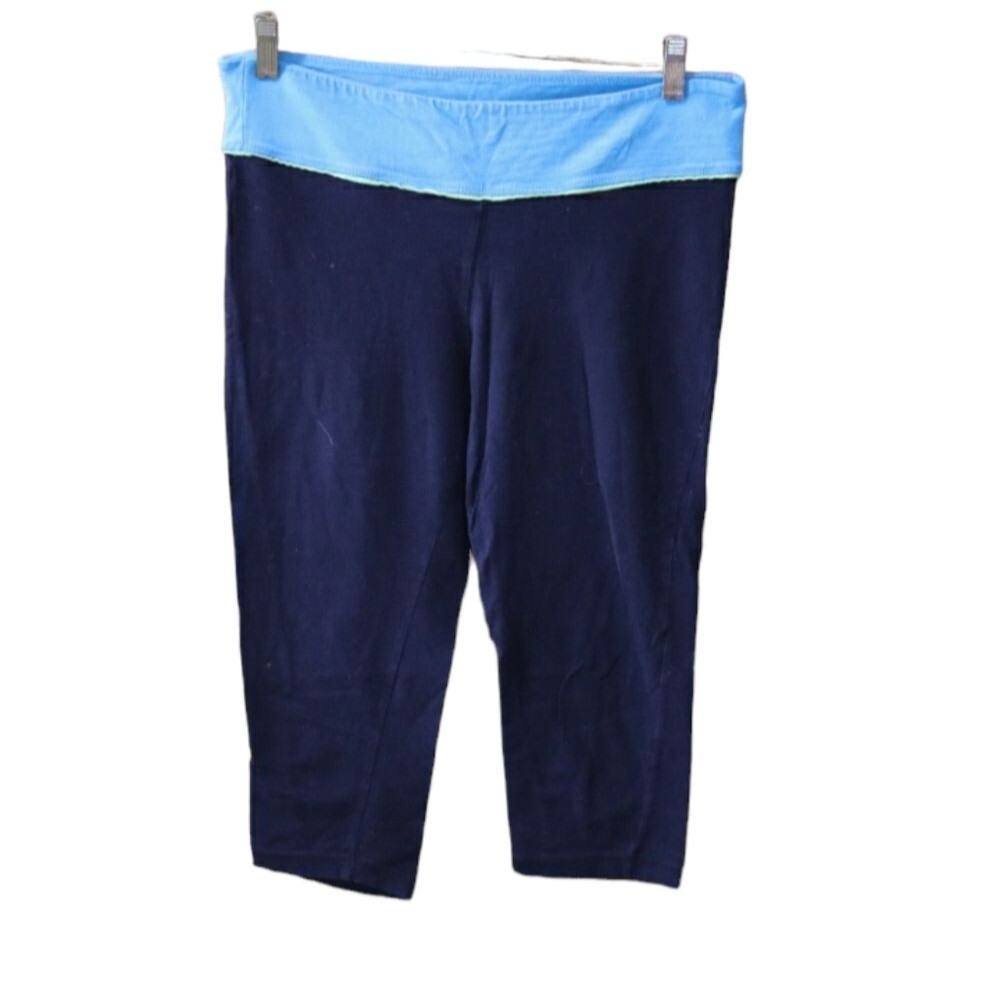Feather Vintage Y2K Cropped Capri Pullon Pants Legging Athletic Athleisure Mediu